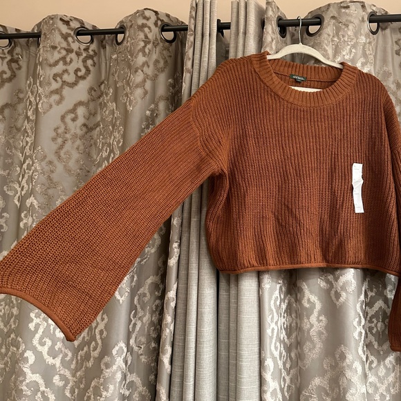Wild Fable Copper Boxy Crewneck Pullover Sweater Size XL - Picture 3 of 7